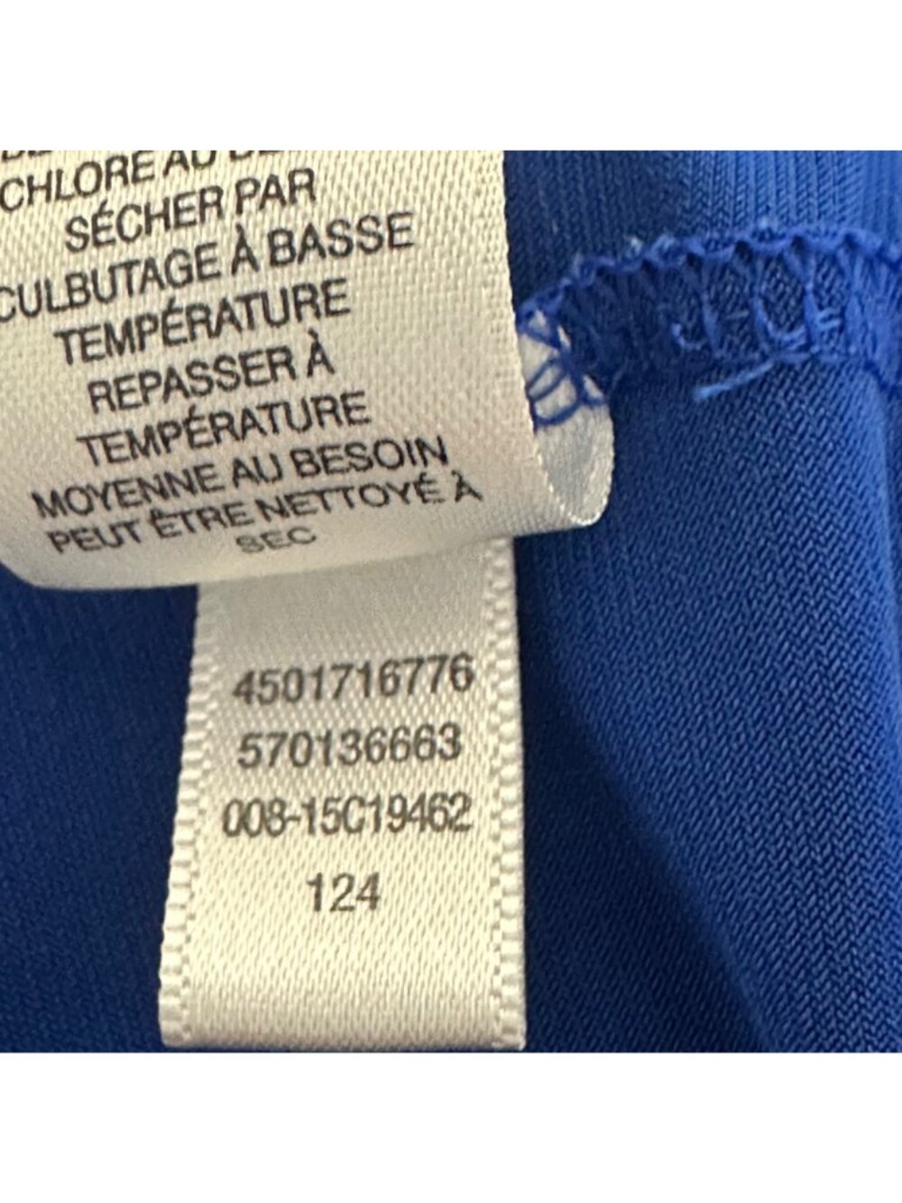 Chicos Womens Blue 3/4 Sleeve Button Detail Top Size 4 (XL) Minimalist Academia - Picture 7 of 9